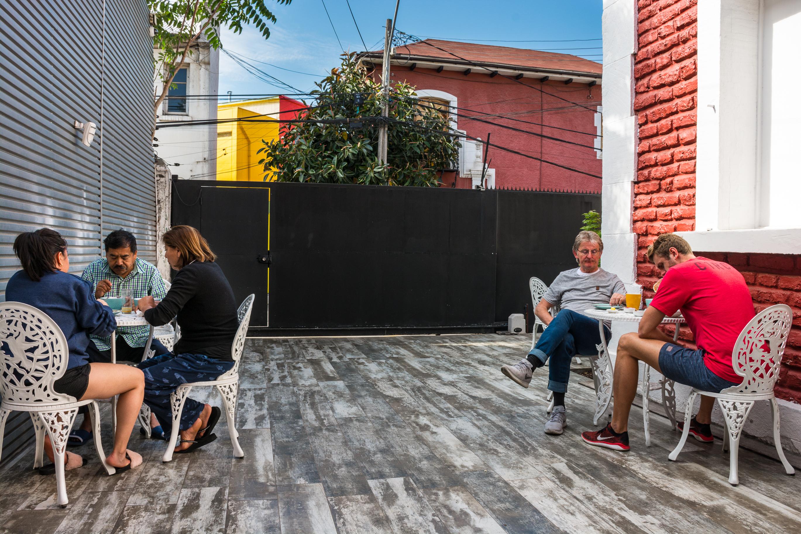 Hostal Casa Aborigen ซานติอาโก ภายนอก รูปภาพ